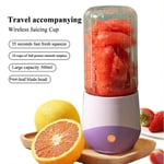 1X(500ML Electric Fruit Juicer Smoothie Blender Machine -Purple K9J5)