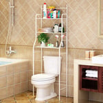 Haloyo - Etagère de salle de bain meuble de rangement au-dessus des toilettes wc ou lave-linge avec 3 tablettes,1575526cm-Blanc