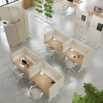 IKEA MITTZON skrivbord sitt/stå 120x80 cm