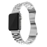 Apple Watch 45mm Series 8 Stilrent länkarmband i metall, silver