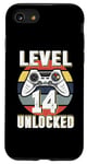 iPhone SE (2020) / 7 / 8 Gamer Level 14 Unlocked Video Game 14th Birthday Boys Girls Case