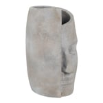 Vase Grå Cement Ansigt 18,5 x 16 x 27,5 cm