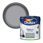 Dulux Silk Emulsion Paint For Walls And Ceilings - Warm Pewter 2.5 Litres