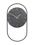 A-Wall Clock Black With Black Metal Ring Home Decoration Watches Wall Clocks Black Andersen Furniture