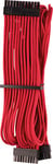 Câble ATX 24 broches type 4 Gen 4 à gainage individuel CORSAIR Premium – rouge