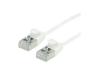 Roline Green F/Utp Cat.6A (Klass Ea) Patchkabel, Lsoh, Extra Tunn, Vit, 0,5 M