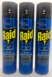 Raid Fly & Wasp Killer Rapid Action Spray 300ml X3