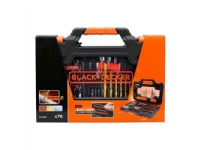 Black & Decker A7231, Drill, Multi-verktøy, Drill bit set, Metall, Stein, Tre, 8 mm, 8 mm, Svart, Oransje