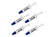 StarTech.com Thermal Paste, High Performance Thermal Paste, Pack of 5 Re-sealable Syringes (1.5g / each), Metal Oxide Heat Sink Compound, CPU Thermal Paste, Thermal Glue, RoHS / CE - GPU Grease - termisk pasta - hög prestanda