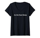 Womens Do Not Feed Gluten V-Neck T-Shirt
