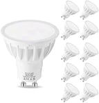 GU10 LED Bulbs Cool White 6000K, LEHASI 6W LED Spotlight 50W Halogen Equivalent,