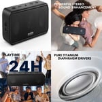 Premium Bluetooth Speaker by Anker with Stereo Sound, Pure Titanium Black