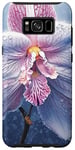 Coque pour Galaxy S8+ Fleur d'orchidée congelée