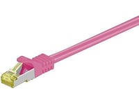 Goobay - Patch-Kabel - Rj-45 (Hane) Till Rj-45 (Hane) - 7.5 M - Sftp, Pimf - Cat 7 - Halogenfri, Formpressad, Hakfri - Magenta