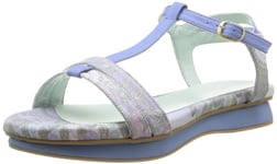 Desigual Sandals Plana 6516, Sandales Femme - Bleu (5110 Azul Colonia), 37 EU