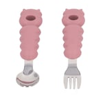 Toddler Fork Spoon Set Multipurpose Cartoon Shape Dishwasher Safe Comfortabl UK