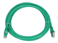 Extralink - Patch-kabel - RJ-45 (hane) till RJ-45 (hane) - 3 m - 6 mm - FTP - CAT 6 - halogenfri, inomhus, hakfri - grön