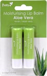 Premium Aloe Vera Moisturising Lip Balm 2 Pieces Pretty Healing Alo High Quality