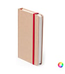 BigBuy Office 145301 Notepad with Bookmark 100 Sheets, Red, 9.3 x 14.3 x 1.5 cm