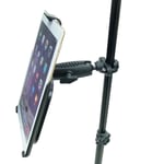 Extended Semi Permanent Music / Microphone Stand Mount for Apple iPad 9.7 (2018)