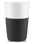 2 Cafe Latte-Mugg Black Home Tableware Cups & Mugs Coffee Cups Multi/patterned Eva Solo