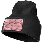 Kotdeqay Pink Brown and Grey Dachshunds Beanie Hat Unisex Winter Warm Cap Ski Skull Hats