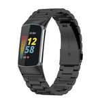 Fitbit Charge 5 klokkerem i rustfritt stål - svart