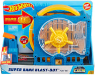 Hot Wheels City Super Play Set Super Bank Blast-Out GBF96