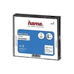 Hama Boîtier "Multipack" (pour 4 CD/DVD/Blu-ray, multipack, 4 in 1, étui de protection pour CD) Noir/Transparent