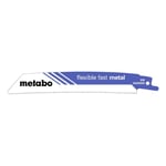 METABO Lot de 5 lames scie sabre 626566000 - BiM Flexible 150x0,9mm
