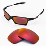 New Walleva Polarized Fire Red Lenses For Oakley X-Squared