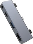 Hyper HyperDrive USB-C 4-i-1 dockningsstation för iPad (space grey)