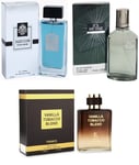 Mens Perfume Vanilla Tobacco, Jazz Club, It's My Time 100ml EDT for him 3 Pack