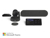 Logitech Tap Raumlösung für Microsoft Teams mit Lenovo ThinkSmart - Medium Bundle System för videokonferenser, 3840 x 2160 4K UHD, 30 fps, 90°