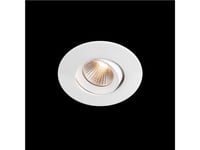 Led-Downlight Optic S Quick Iso White 3000K, 290Lm, Ra&Gt 95, 3Sdcm, 36°, 4,5W, Ip44. Fasad Dimbar Drivrutin Ingår.