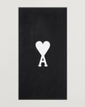 AMI Heart Logo Beach Towel Black/White