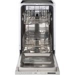 Belling IDW45 Fully Integrated Slimline Dishwasher - Stainless Steel Control Panel with Fixed Door Fixing Kit