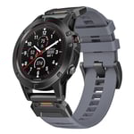 26 mm klockarmband för Garmin Fenix 3/5/5X/6X/7X Grå