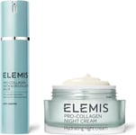 ELEMIS Pro-Collagen Night Cream 50Ml with Pro-Collagen Neck & Décolleté Balm 50M