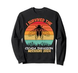 Survived 2024 Cicada Invasion Insect Bug Infestation Cicadas Sweatshirt
