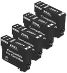 4 Black XL Ink Cartridges for Epson Expression Home XP-245 XP-332 XP-352 XP-442