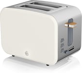 SWAN Nordic 2 Slice Toaster ✅ Scandi Wide Slots ST14610WHTN Matt White 🚚💨