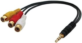 Lindy 35539 - Câble adaptateur AV jack 3,5 mm à 4 segments
