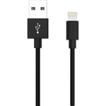 Ansmann iPad/iPhone cable data/câble de charge [1x USB 2.0 prise mâle A - 1x Apple Lightning] 2m noir