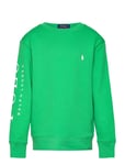 Logo Spa Terry Sweatshirt Tops Sweat-shirts & Hoodies Sweat-shirts Green Ralph Lauren Kids