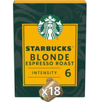 Café Capsules Compatibles Nespresso Blonde Expresso Roast Starbucks - La Boite De 18 Capsules