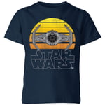 Star Wars Sunset Tie Kids' T-Shirt - Navy - 7-8 Years