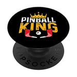 Pinball King Machines Jeu d'arcade amusant Cadeau pour les amateurs de jeux PopSockets PopGrip Interchangeable