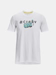 Short Sleeve Jersey White Under armour CURRY TROLLY SS BOYS - 1374219 Avy 100