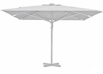 Brafab - Paris Parasoll Metall 4x4m Vit/Vit